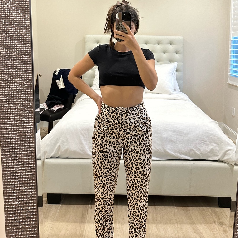 Do+Be Cheetah Pants (SMALL)